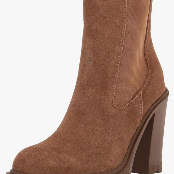 Nine West Suede Brown Ream Ankle Boots size 9.5 - Picture 4 of 5